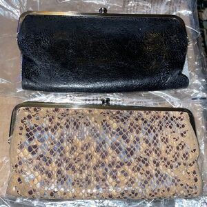 HOBO Lauren Black and Tan Clutch Duo